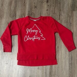 Red Merry Christmas Sweatshirt Women’s Size Medium